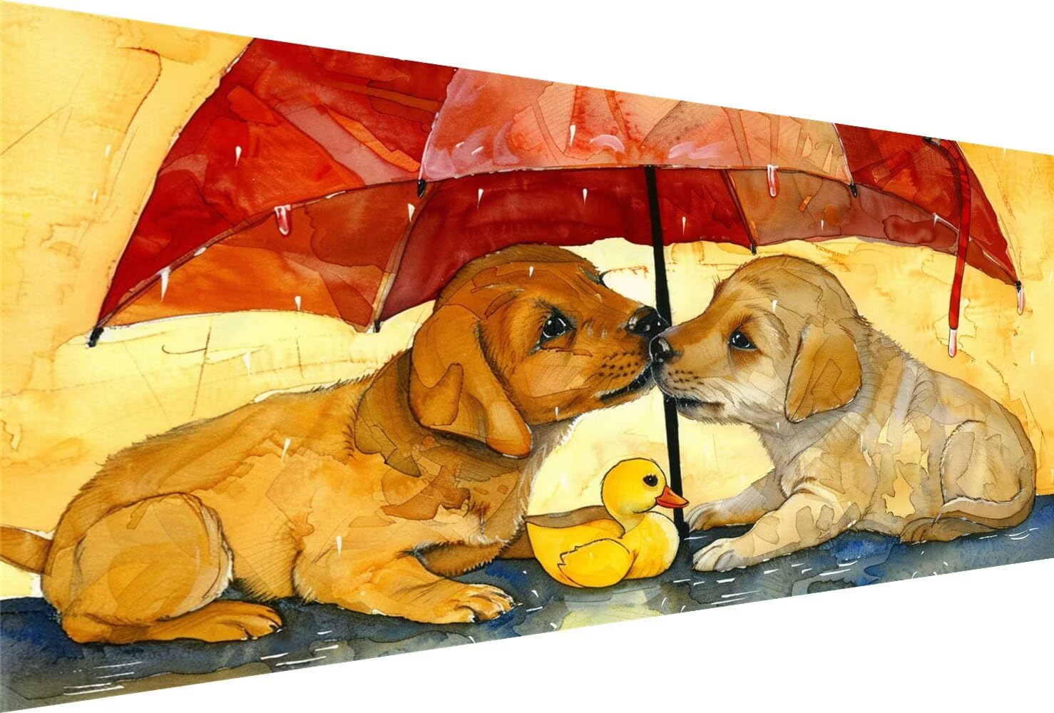Diamond Painting Regenschirm Diamond Painting Erwachsene Hund Bastelset Kinder ab 6 Jahre Mosaikherstellung Kreatives Geschenke für Mädchen Anfänger, Kreuzstich Arts Craft Zimmer Deko 60x120cm Y5-807