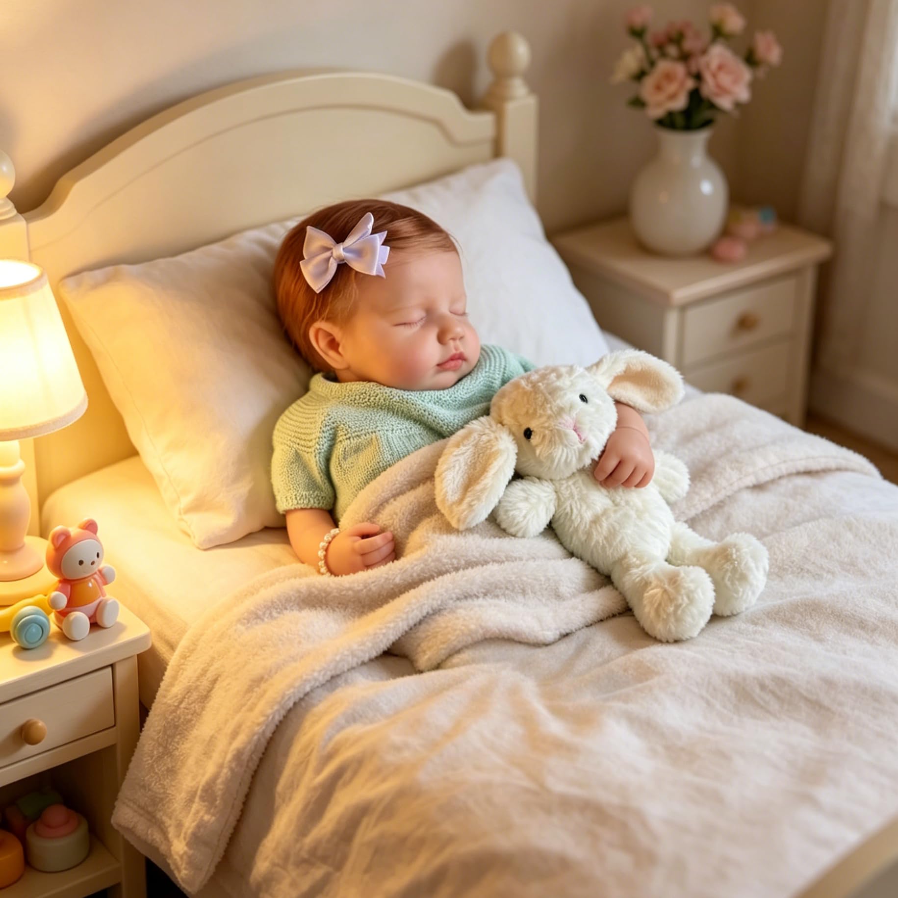 50 cm miękki silikonowy śpiący Reborn Baby Dolls tkanina ciało winyl realistyczny noworodek słodka lalka bobas z klipsem kokardka realistyczne niemowlęta lalki Bebe zabawki prezent dla dzieci