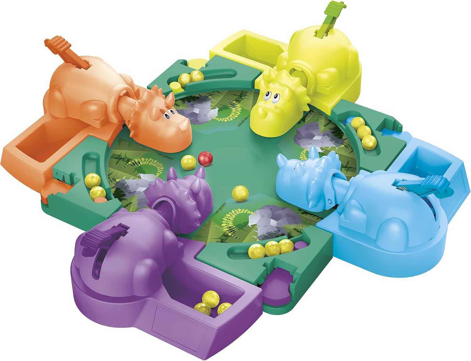 Hasbro Gaming Hungry Hungry Hippos Dino Edition Board Game, Pre-School Game for Ages 4 and Up; for 2 to 4 Players (Amazon Exclusive)