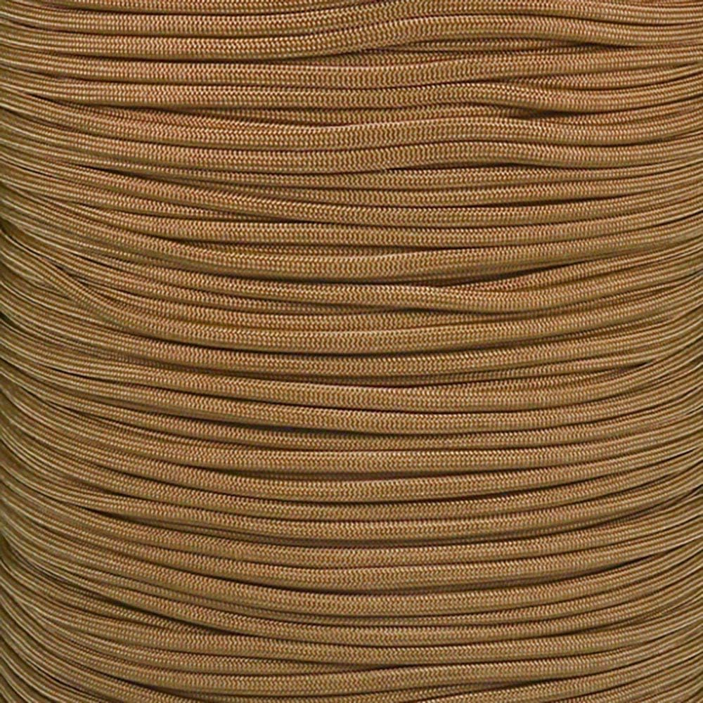 PARACORD PLANET 50 Feet 550 Paracord - 550Lb 7-Strand Twisted Inner Core Parachute Cord Gold