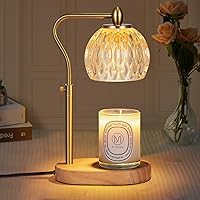 Vista 8 de Lámpara de vela con temporizador y regulador – Altura ajustable para velas perfumadas, con 2 bombillas de 50 W – Regalo de decoración del hogar