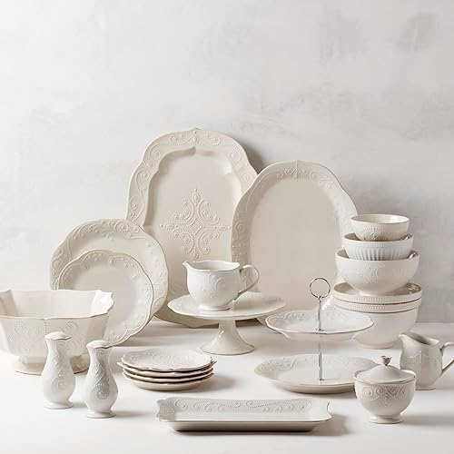 Miniatura 3 de Lenox French Perle - Cuenco para centro de mesa, blanco -