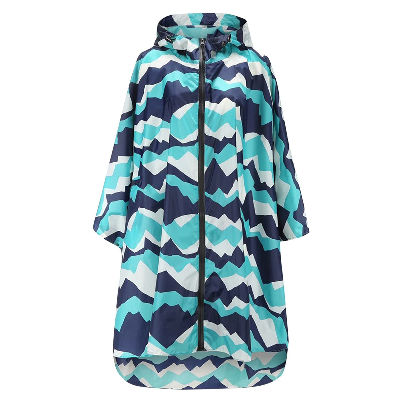 Poncho Pluie Imperméable Femme avec fermeture éclair, Cape De Pluie Leopard Respirante Avec Capuche, Vêtements Imperméables Adulte Reutilisable Idéal Pour Festival, Camping, Voyage, Taille Unique a