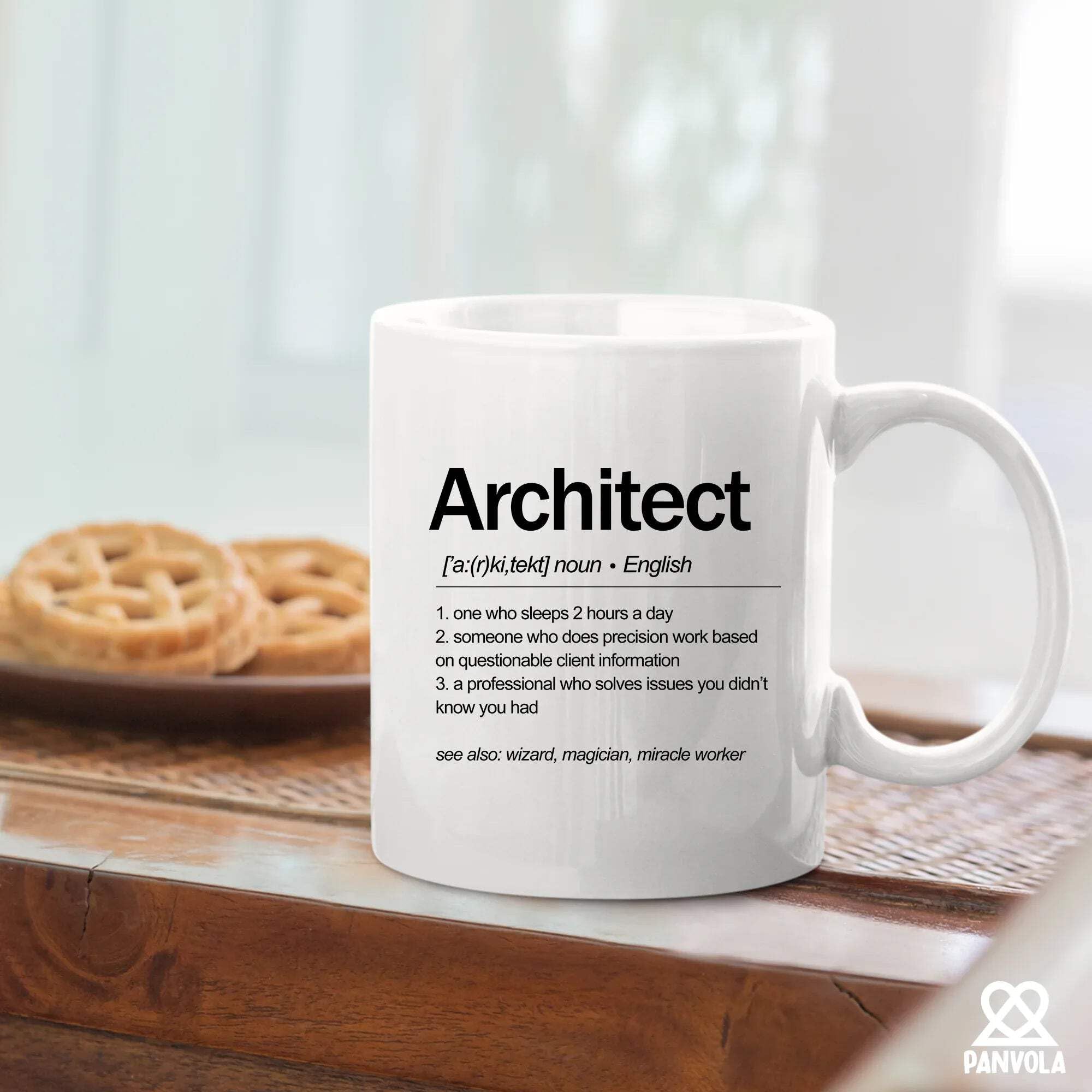 Architect Definition Architect Gifts For Men Women Architecture Gifts Ceramic Mug 11 oz White Novelty Drinkware 11 oz