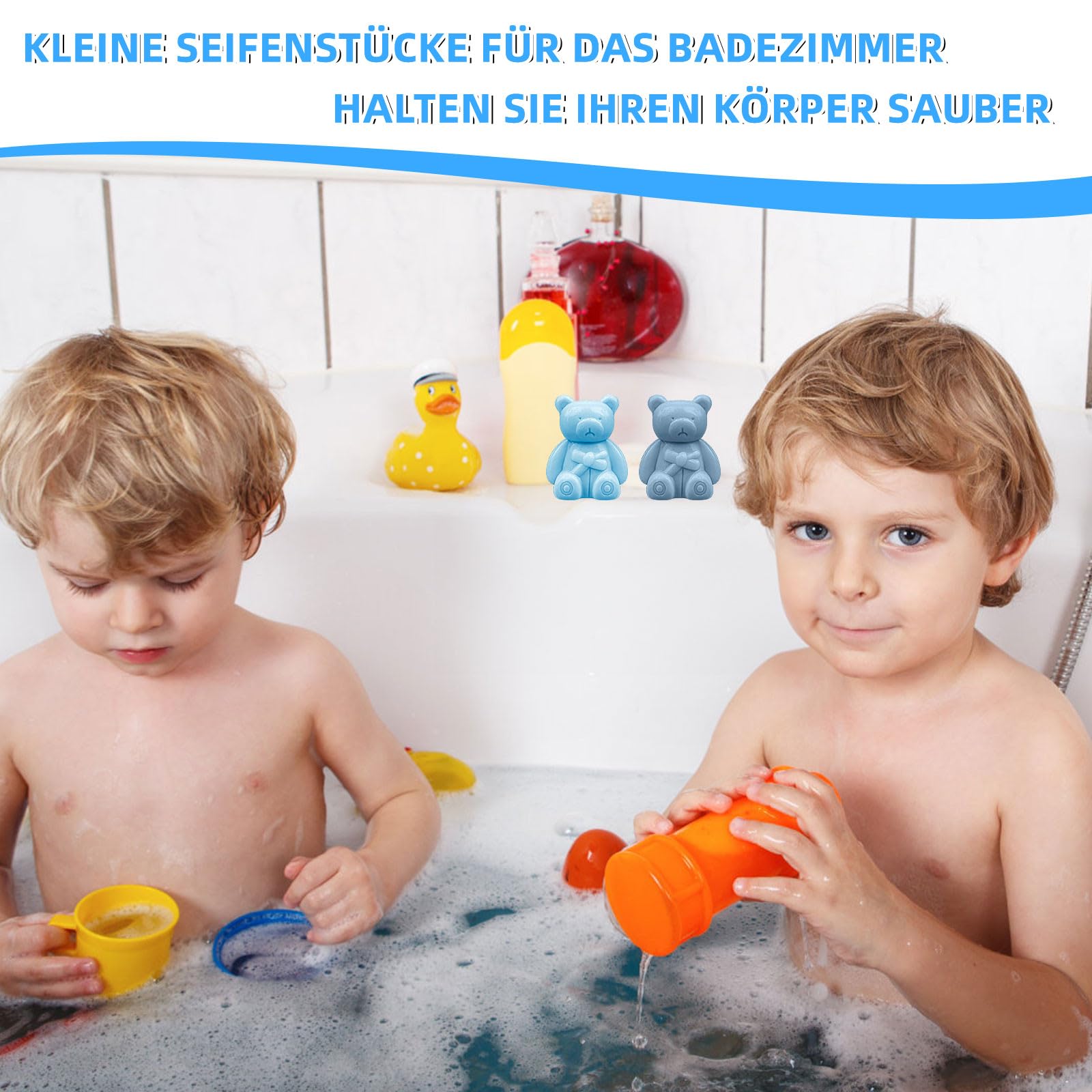 36 Stück Bären-Babyseifen in Großpackungen, kleine Babyparty-Geschenke mit Dankeskarten und Schachteln, Mini-Bärenseifen-Geschenke