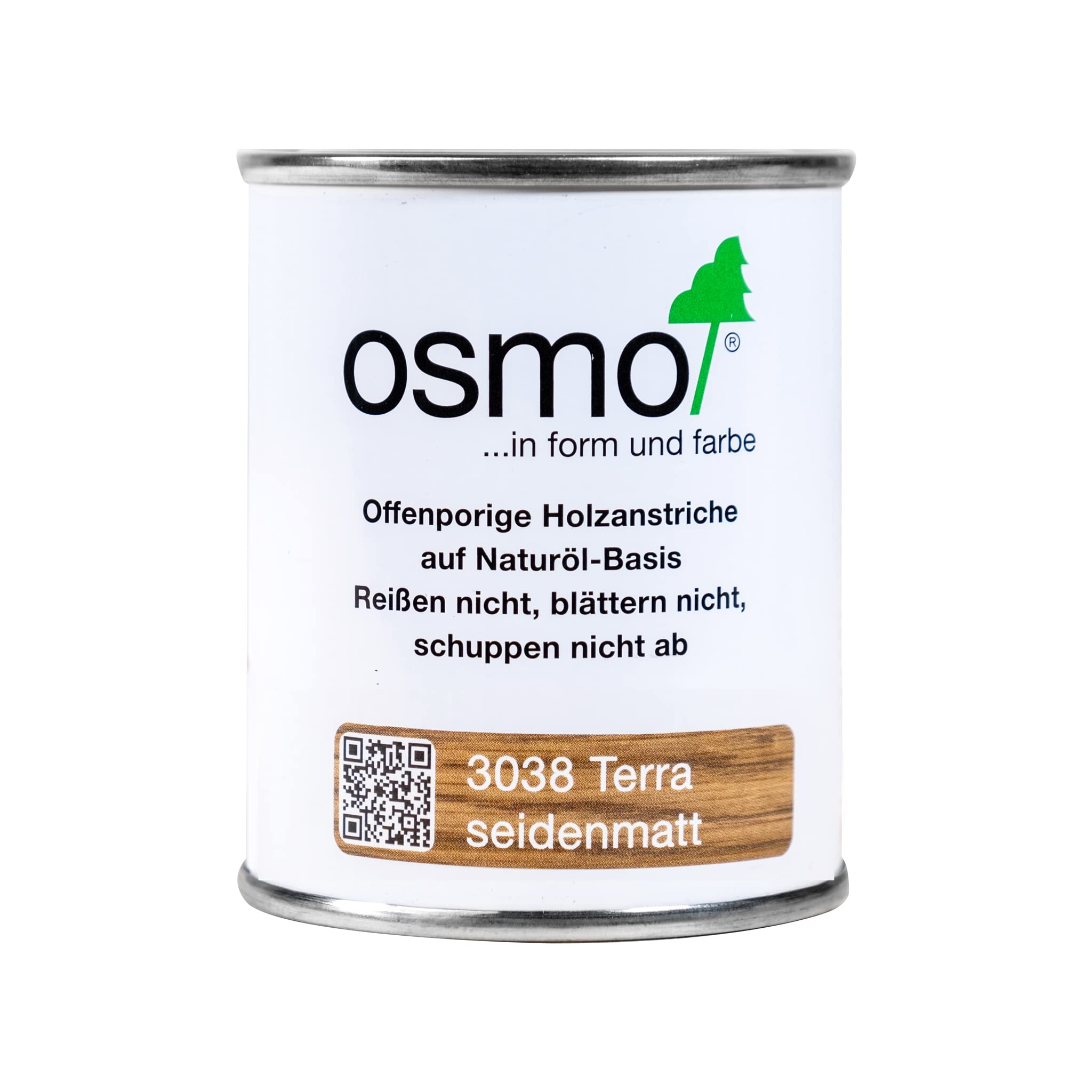 osmoTopOil Tester Size - High Solid Oil 3038, Terra Satin, 125ml - Durable Wood Oil for Wooden Kitchen Surfaces, Water-Resistant & Food Safe, Wood Treatment & Wood Finish