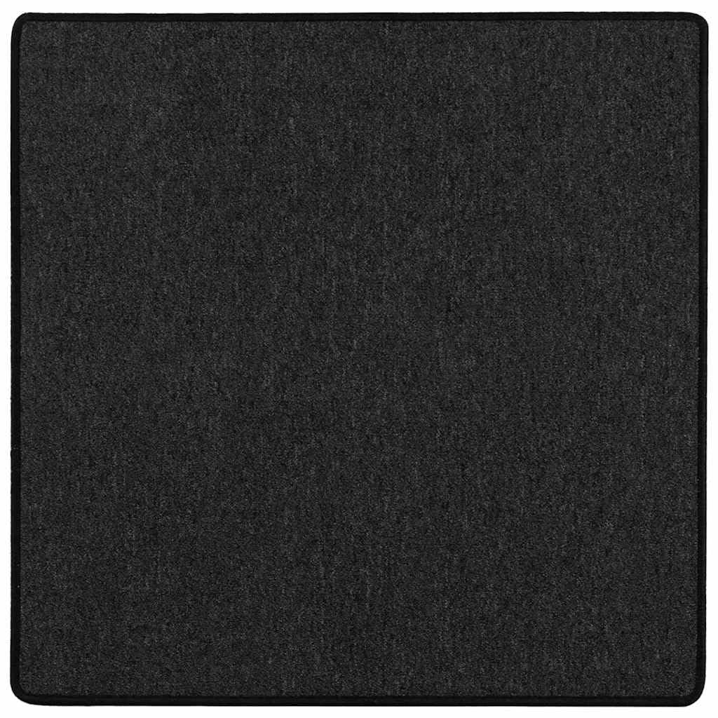 Tapis couloir anthracite 100% polypropylène antidérapant déco moderne