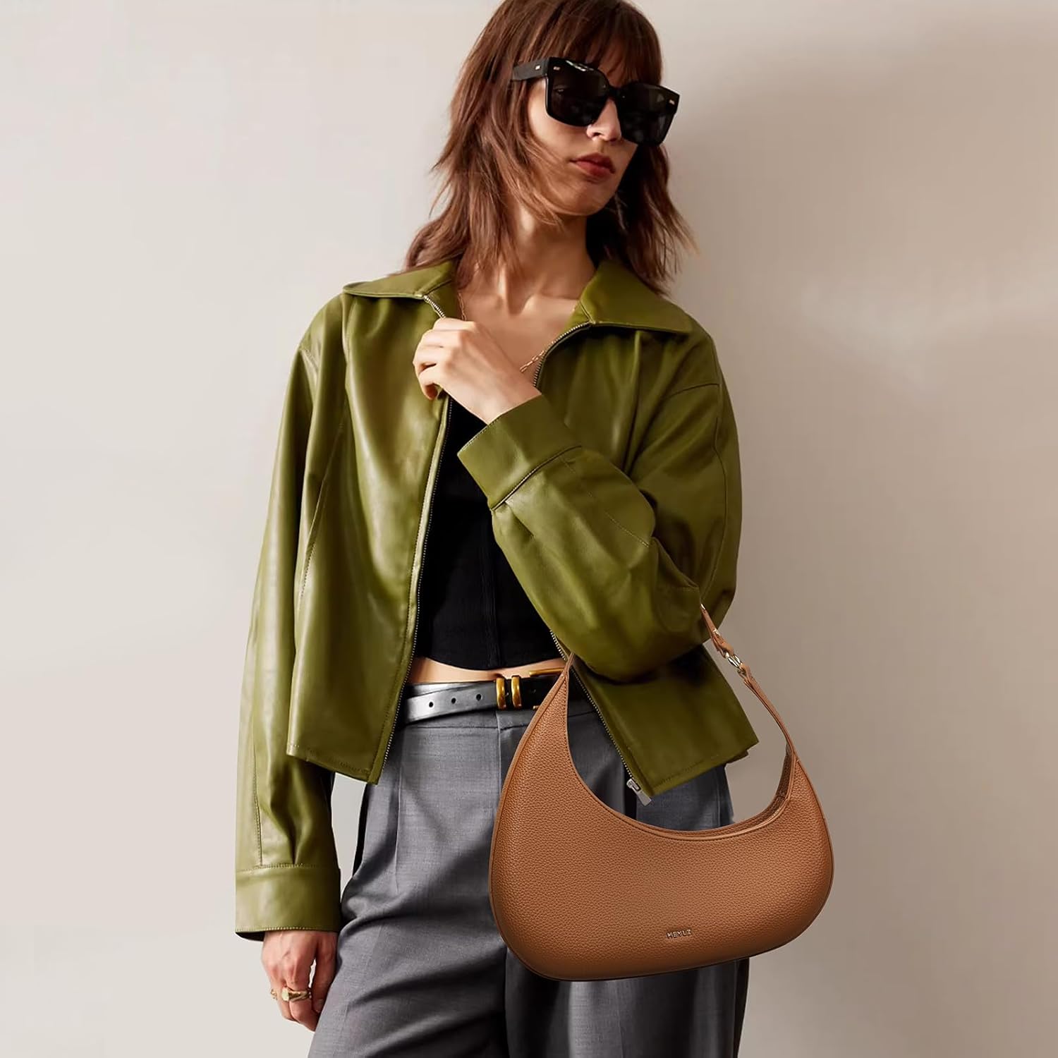 Keyli Shoulder Bag for Women Trendy Casual Leather Shoulder Purses lightweight Handbags Clutches with Zipper closure - Image 2