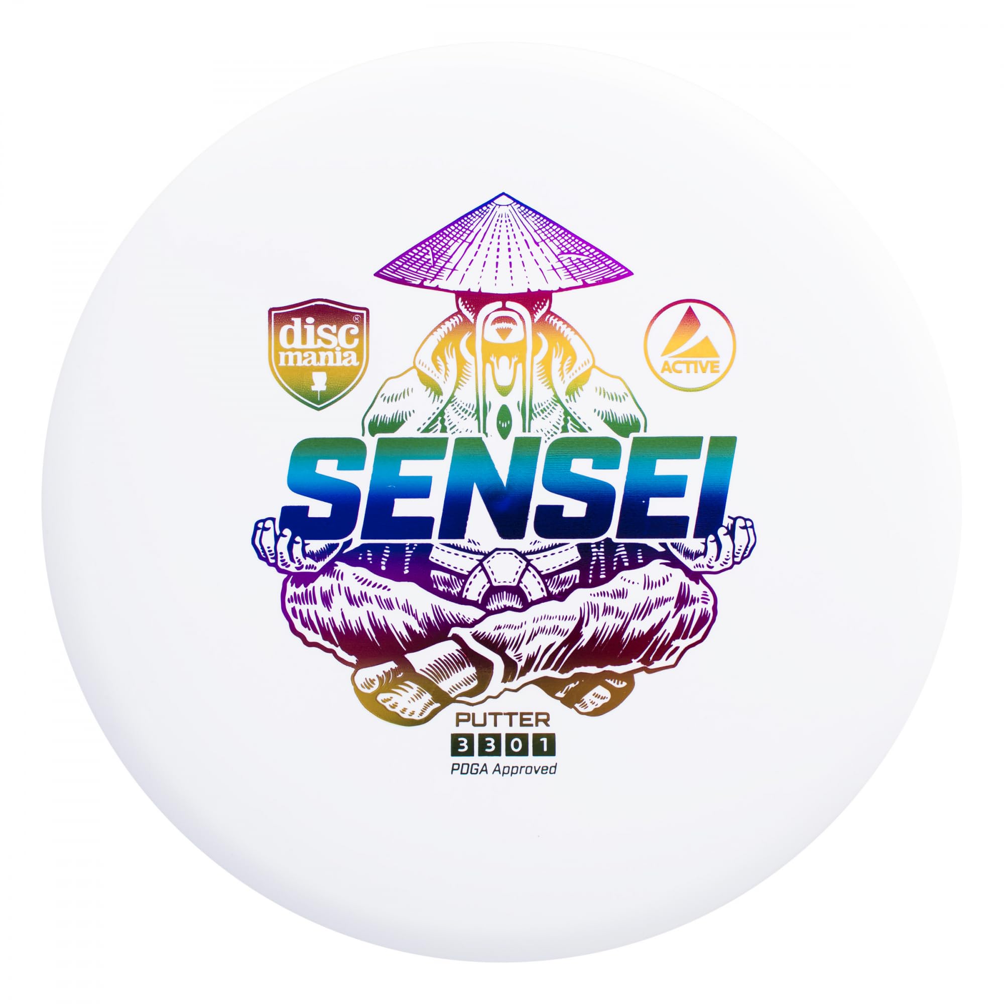Discmania Disc Golf Active-Line Sensei Putter Blanco Disco Mixto, Medio