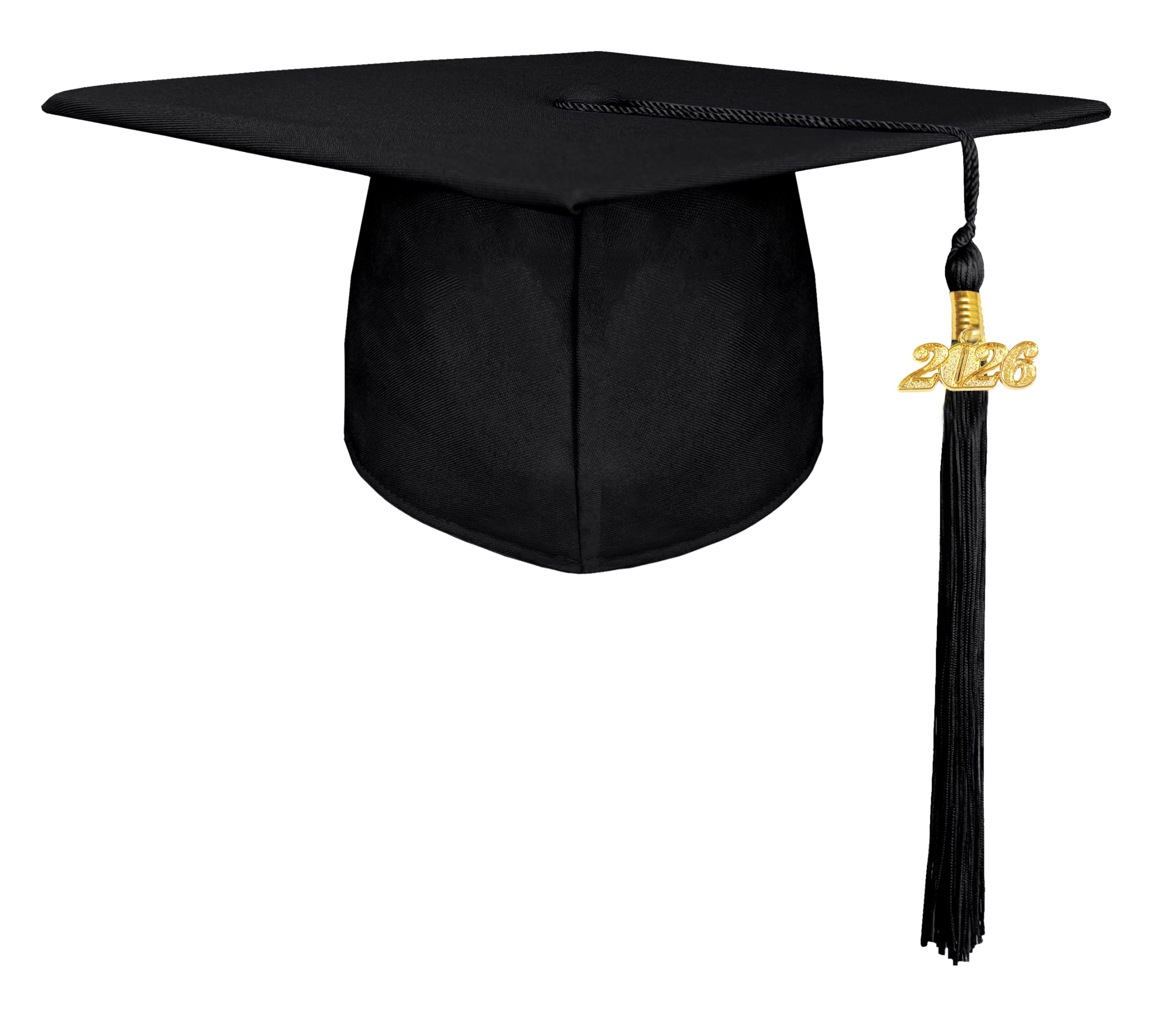 gradois Unisex Adult Matte Graduation Cap with 2026 Tassel Year Charm for High School & Bachelor Master