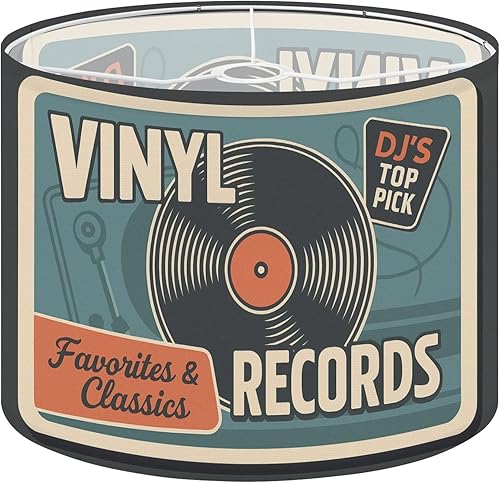 Miniatura 24 de Lampshades Lamp Shades 11"x11"x9" Retrowave synthwave vapor party Light grid landscape Yesterday s Light Shade for Table Lamps Floor Lamps Drum Lamp