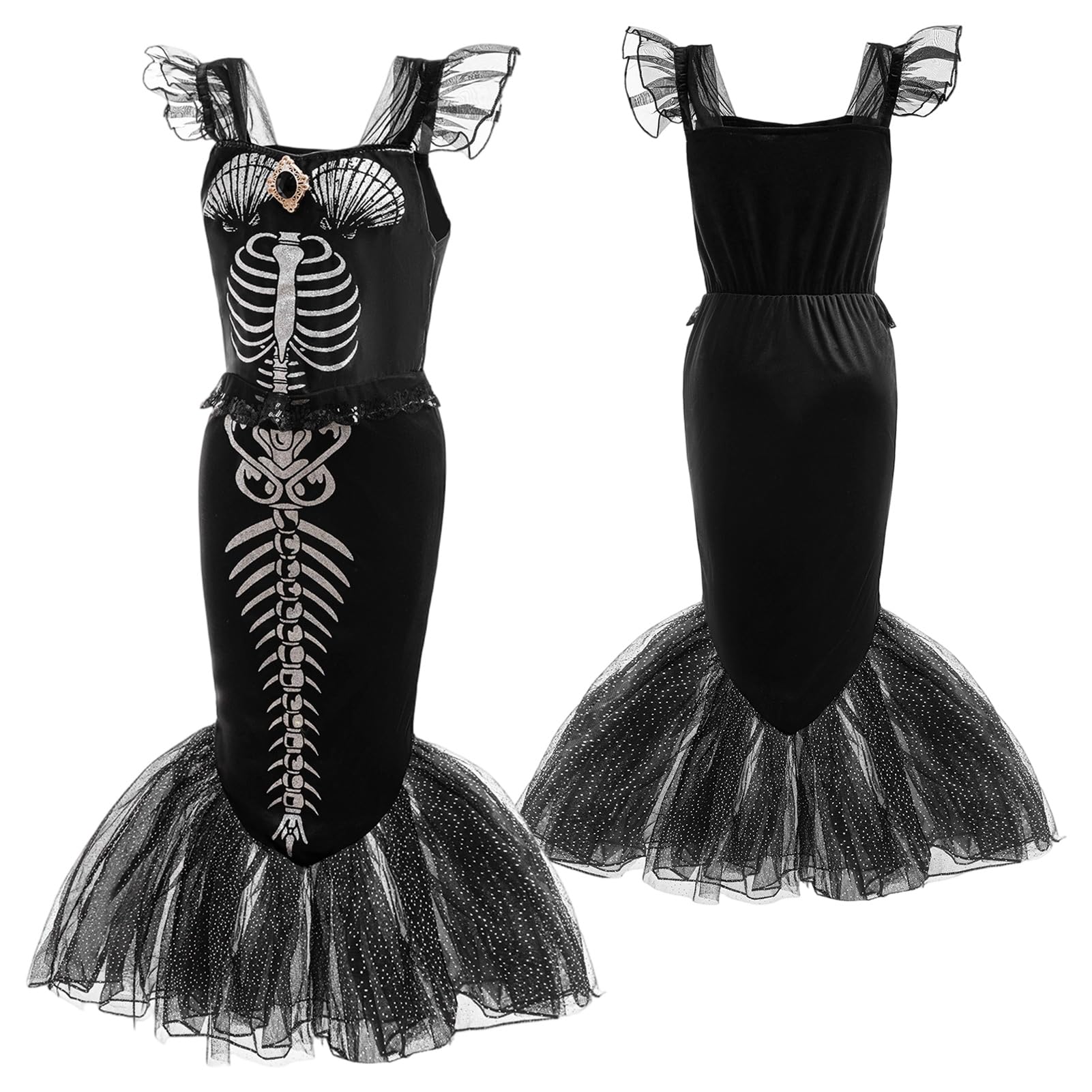 Harsever Halloween children's skeleton suit (Style A, 140) - Image 4