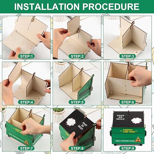 Miniatura 9 de Juego de 3 contenedores de bomberos con 150 tarjetas de notas de llama, accesorios de escritorio, decoración de escritorio, juguetes para