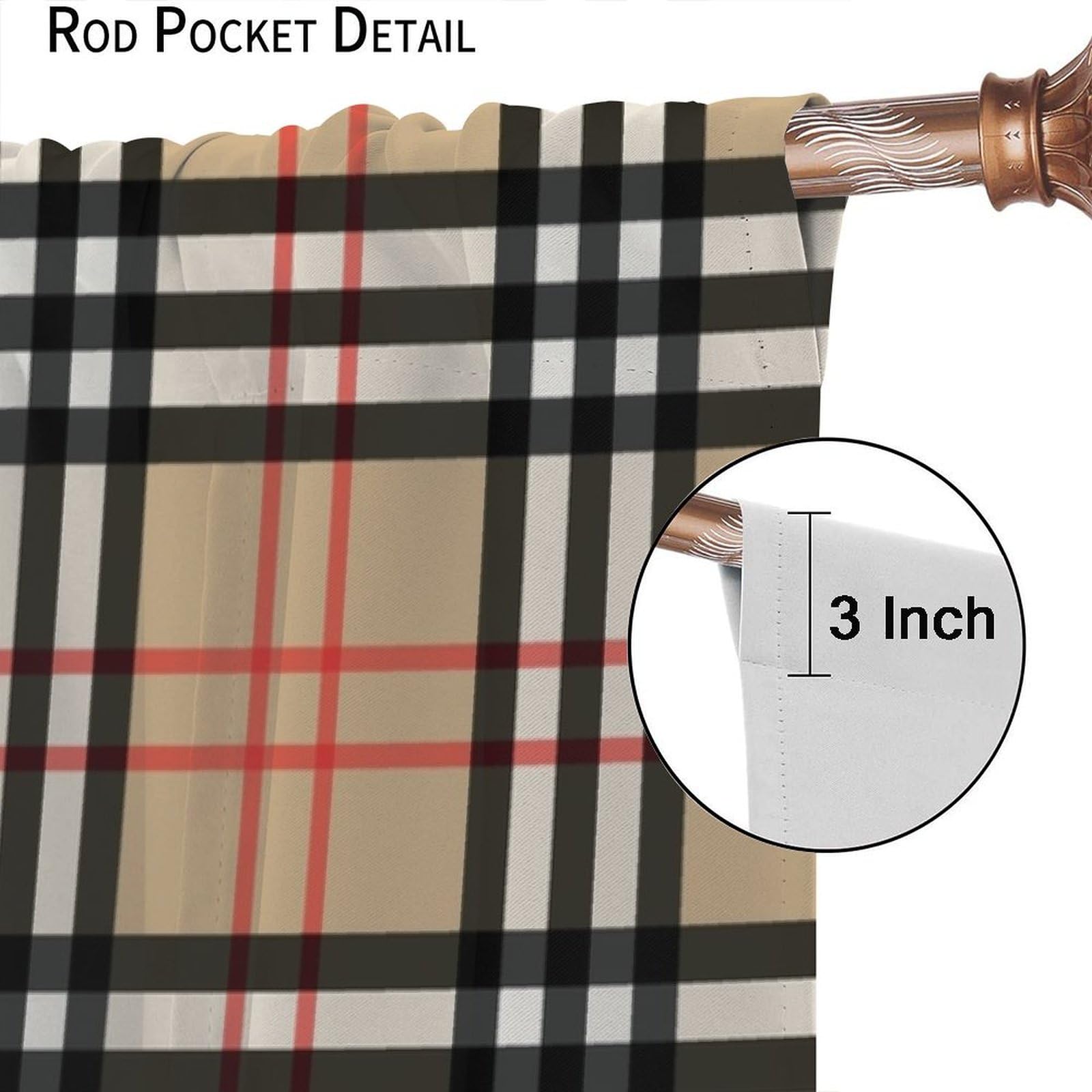 Plaid Curtains Retro Plaid Colorful Plaid Pattern Pattern Suitable