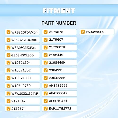 Miniatura 2 de HECASA WPW10321304 W10321304 - Estante para puerta de refrigerador compatible con Whirlpool KitchenAid Kenmore Maytag Amana Ikea Inglis Estate -