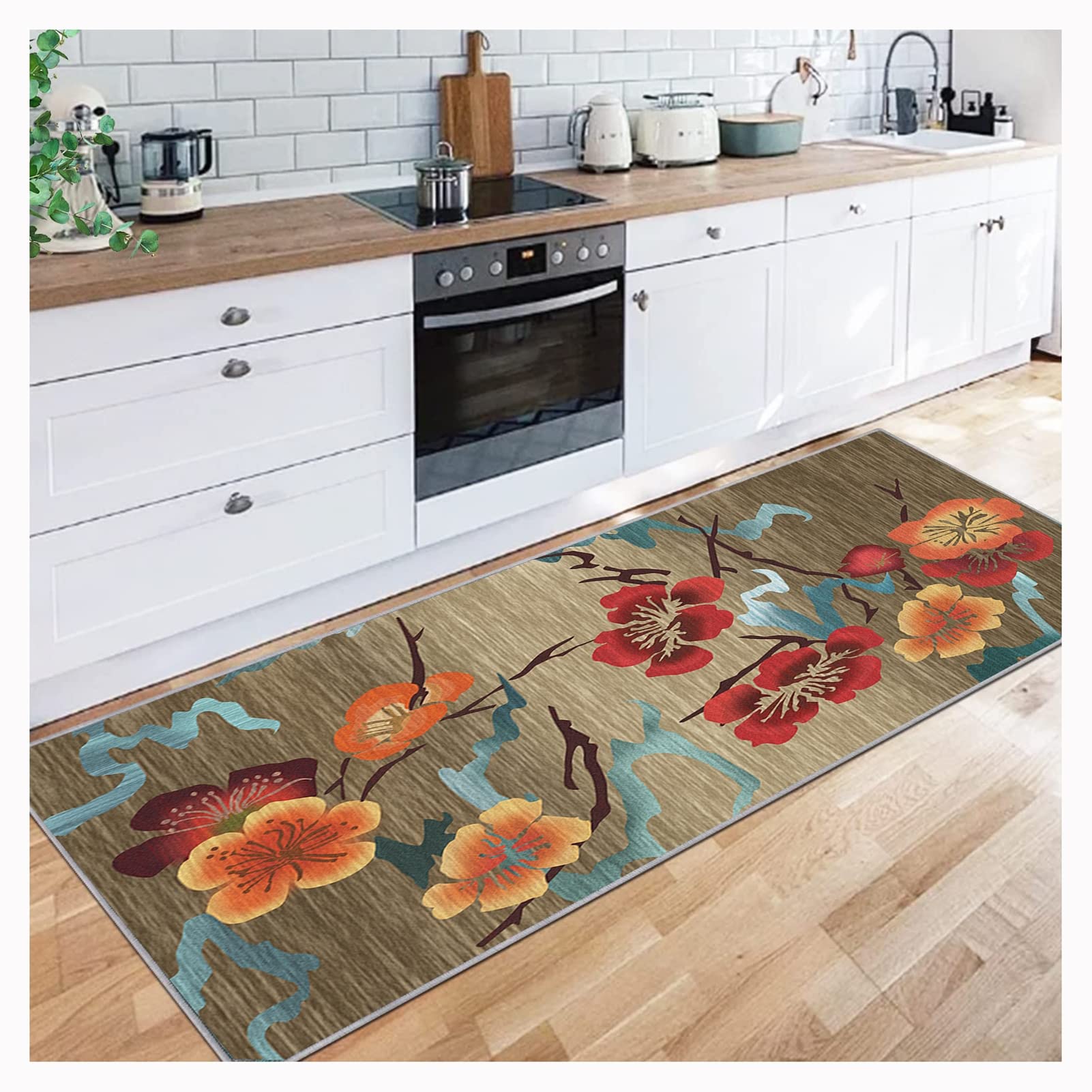 Alfombra de cocina corredor larga y elegante para pasillos de hogar