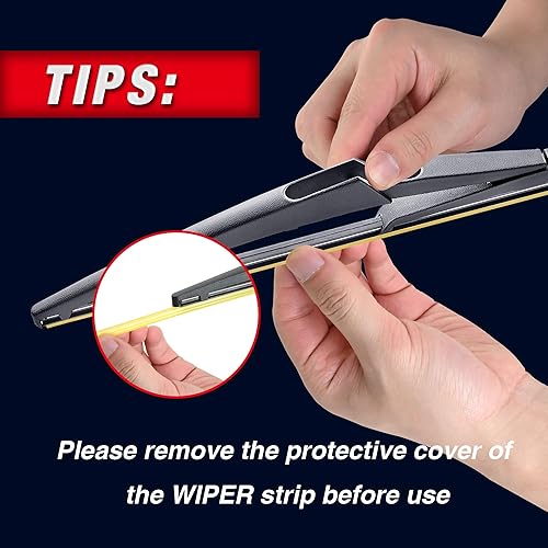 Miniatura 7 de Limpiaparabrisas trasero de 12 pulgadas de repuesto para Mercedes R350 13-06 ML550 14-08 GLK350 GL550 GL350 15-10, C-MAX 18-13, Civic 05-02 (12-J),
