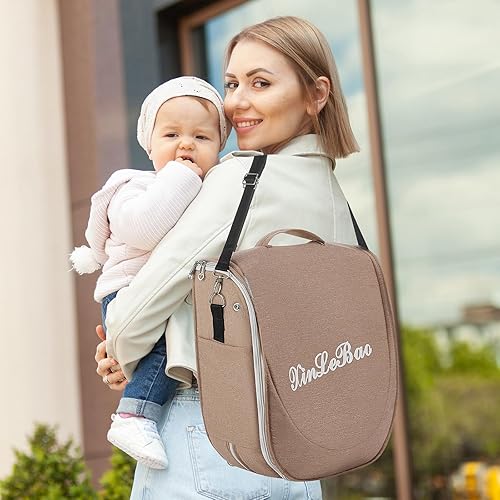 Miniatura 3 de Moisés portátil de viaje para bebé, bolsa de transporte plegable, cuna de viaje, tumbona ligera para bebé, cama infantil con mosquito 2-1 y toldo