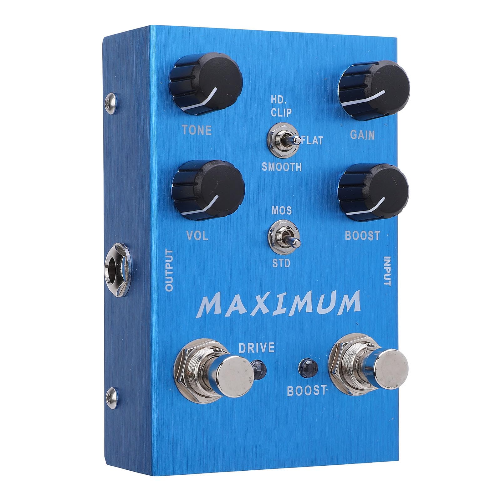 Sxhlseller Pedale Overdrive a Doppio Canale Drive Boost Knob Pedale Effetto per Chitarra Elettrica Basso, Bellissimo Overdrive in Lega con Ampia capacità di Modellare il Tono, per Esibizioni o