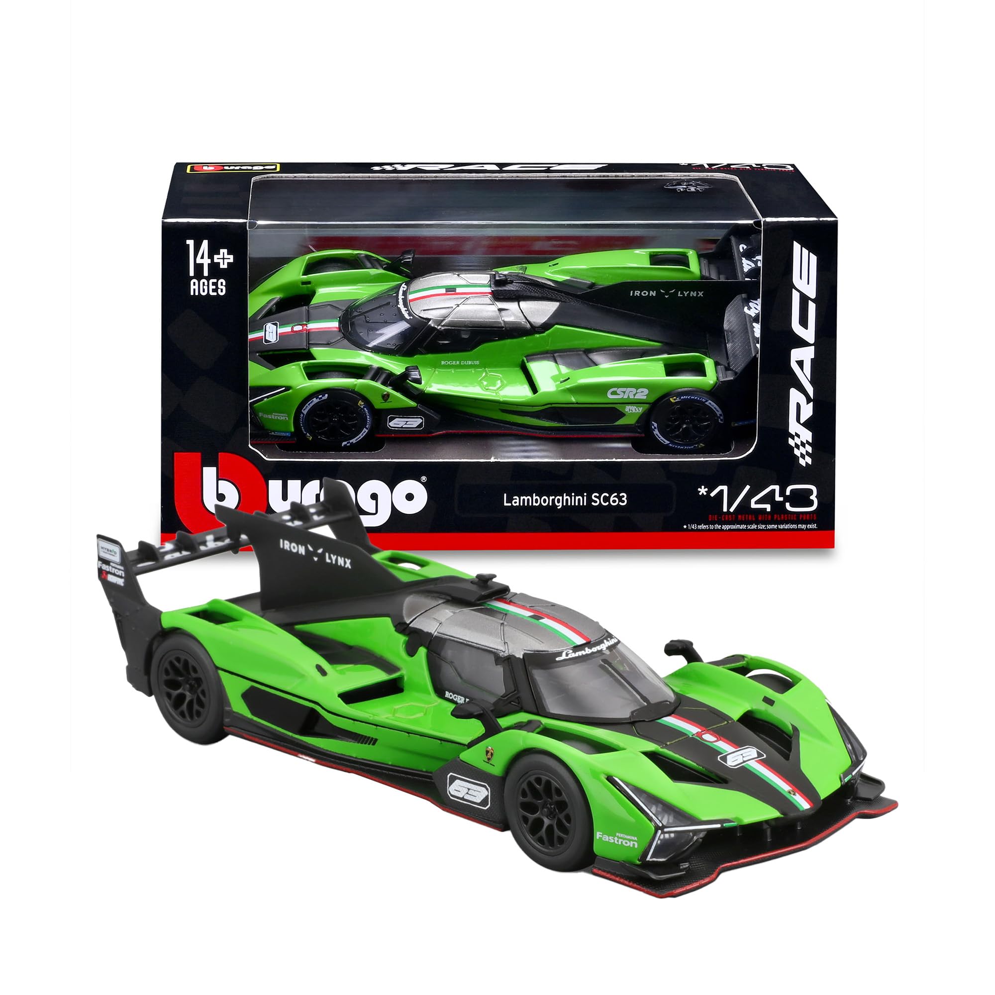 Bburago Street Fire - Lamborghini Huracn LP 610-4 vert - Échelle 1:43, Modélisation et collection, Modèles Bburago, Voitures jouets Bburago, Modèle Lamborghini Huracan LP, 3 ans et plus