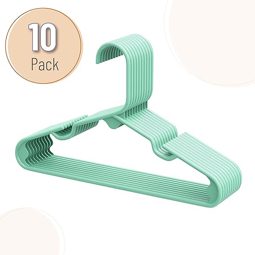 Miniatura 2 de Mr. Pen - Perchas de plástico para niños, paquete de 10, perchas moradas para bebés, perchas para ropa para niños, perchas para armario, perchas