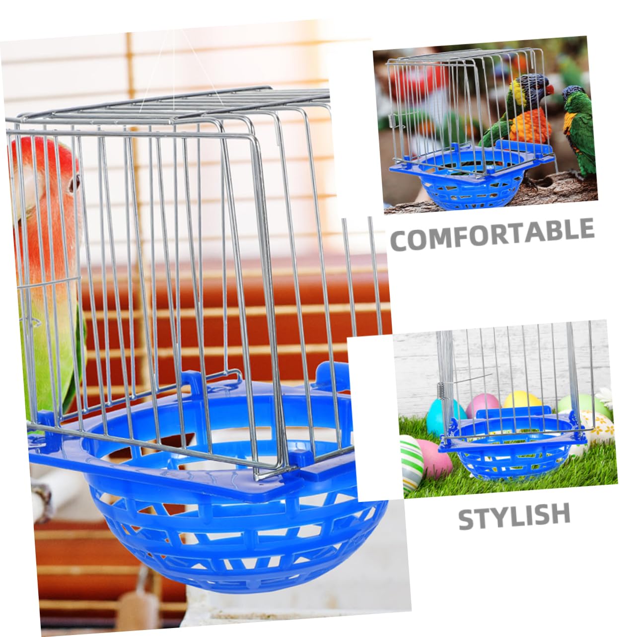 HANABASS 4pièces Lot de Nids pour Pinsons et Perruches Nichoirs en Fibre Naturelle Conception Adaptée Reproduction Nettoyage Facile pour Petits Oiseaux