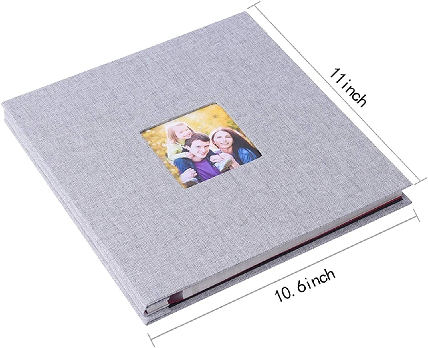 Autoadhesivo Cine Álbito Scrapbook Burlap Diy Álbum Moderno Estilo Cubierta de Lino Capacidad Manual Manual Creativo Álbum Niños Amantes de la Familia Álbum de Boda Memoria Presente Memorias Lib