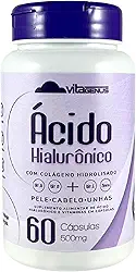 Ácido Hialurônico Colágeno Hidrolisado 60 Cápsulas Suplemento em Cápsulas VitaGenus