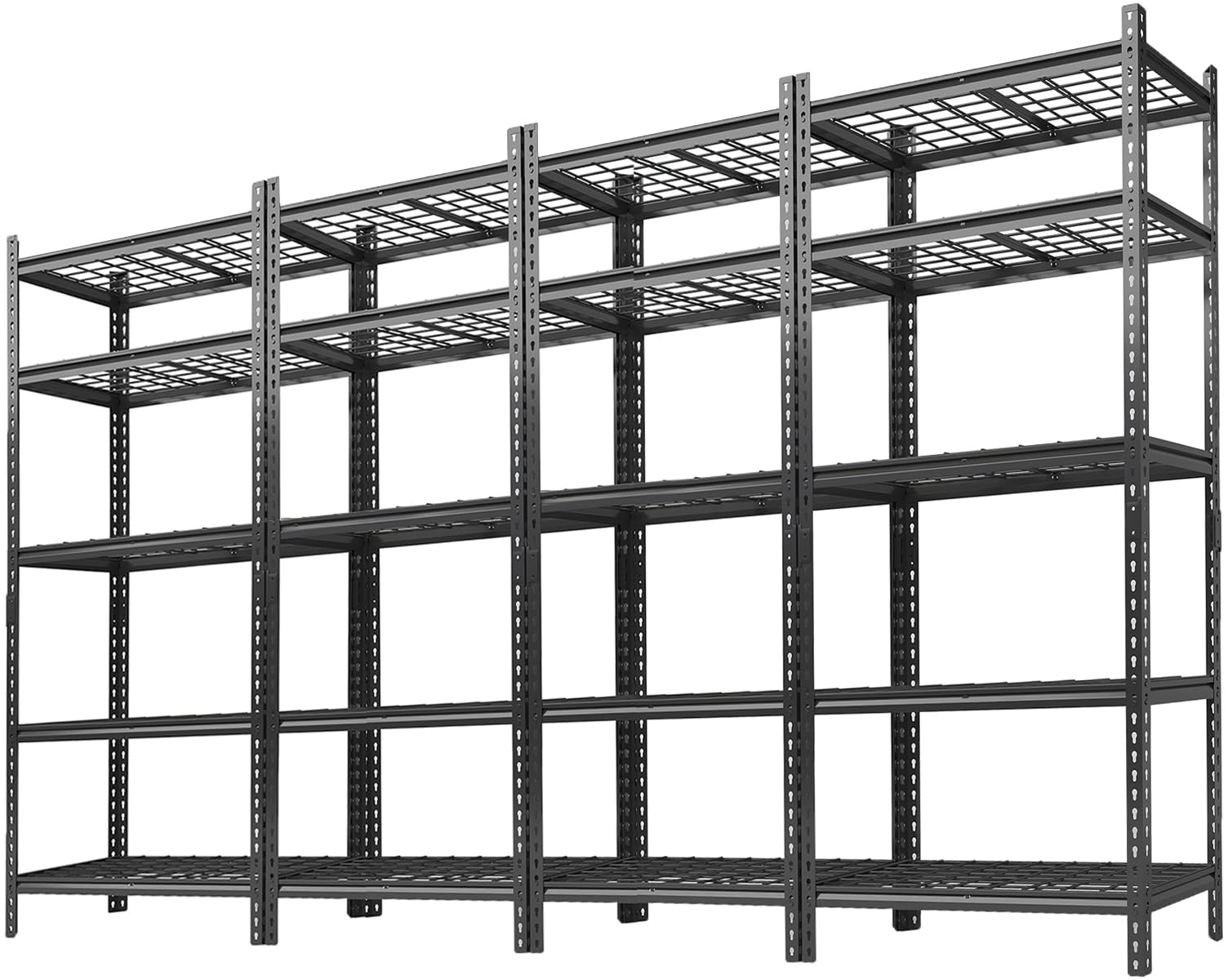 Scaffalatura per garage, 997,9 kg, regolabile, in metallo, resistente, a 5 ripiani, per garage, cucina, dispensa, magazzino, cantina, 91,4 x 40,6 x 182,9 cm (larghezza x profondità x altezza