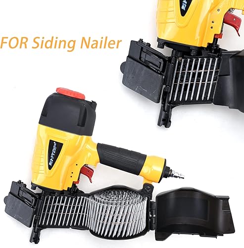 Miniatura 6 de BHTOP Clavos de acero inoxidable de 3600 unidades, 15 grados de 2 pulgadas x 0.092 de alambre recolectado con anillo de bobina, cabeza redonda