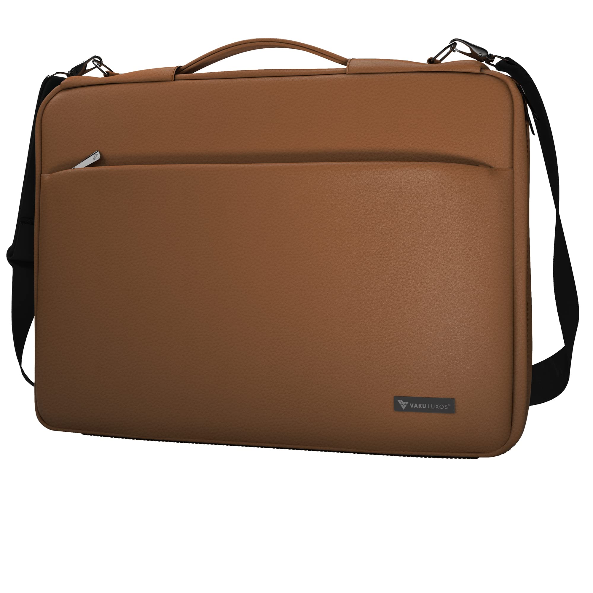 Vaku Luxos® Da Valencia 13"|14" Inch Laptop Bag Leather Collection Messenger Organizer Shoulder Sling Office Bag for Men & Women With Adjustable Strap for Laptop and MacBook
