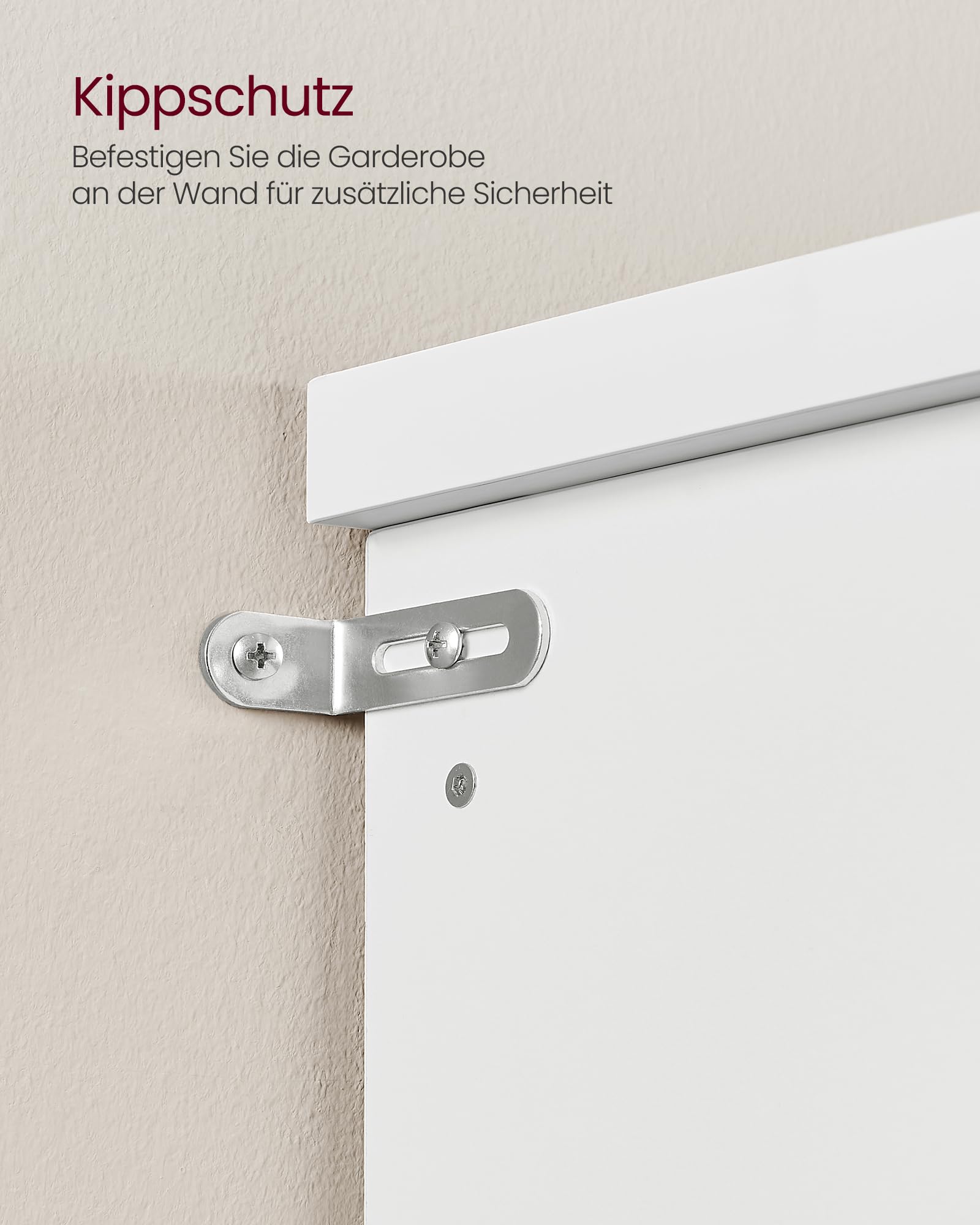 VASAGLE Garderobenständer mit Schuhbank, Garderobe, Schuhaufbewahrung, 5 Dreifach-Haken, freistehend, platzsparend, für Eingangsbereich, Flur, verstellbare Regalebenen, wolkenweiß HSR404T10