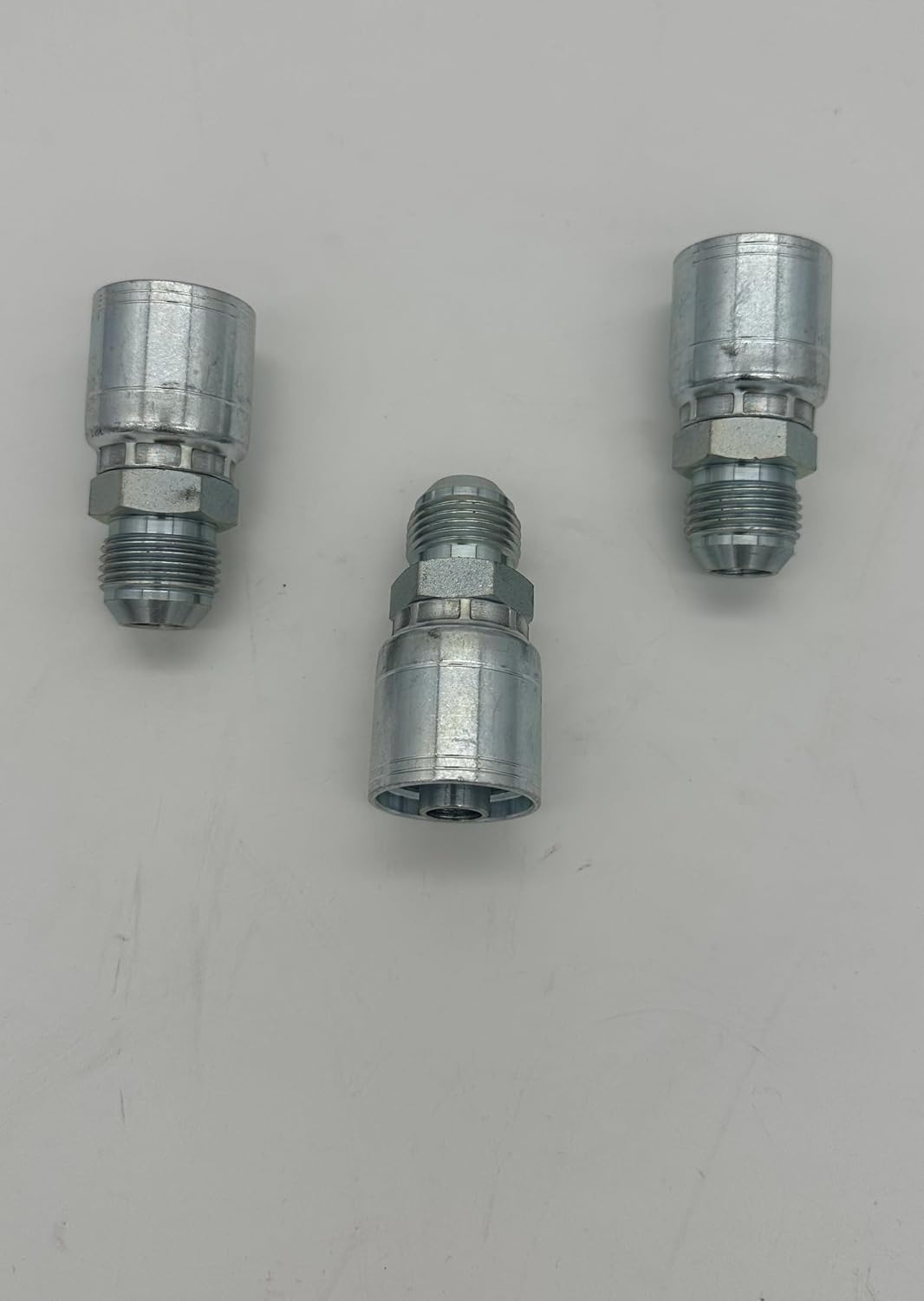MJ-08-10 Crimp Fitting, 1/2" Hose x 5/8" Male JIC 37° Flare (10)