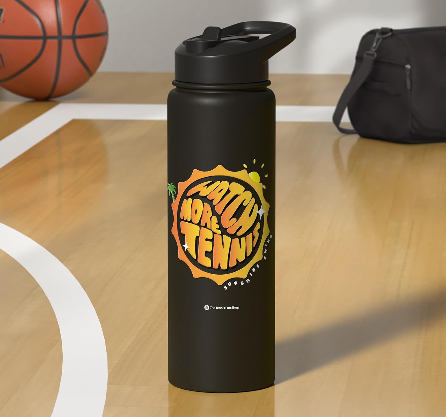 Watch More Tennis - Sunshine Swing Stainless Steel Insulated Water Bottle