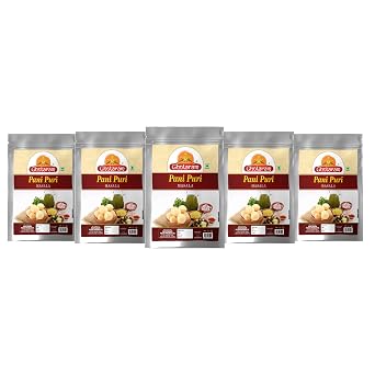 Ghotaram Panipuri Pani Puri, Phuchka, Paani Patashi Masala, Fulki, Pani ke Batashe, Padake ka Masala, Golgappa Gup-chup, Phuska, Puska Masala Natural Fresh Delicious Tasty And Tangy-80Gx5Pk