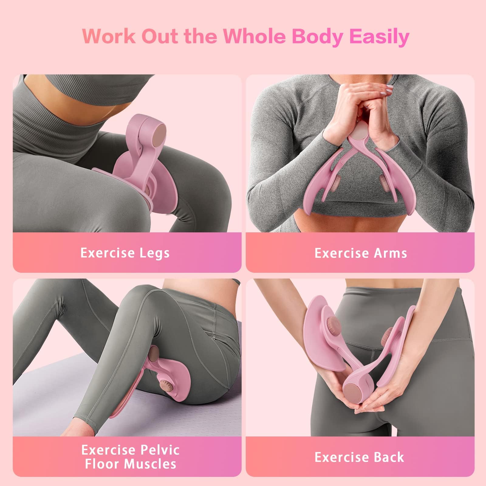 Allenatore per gambe e gambe per la casa, per la casa, le gambe, per la casa, le donne, la coscia, il trimmer, l'allenamento sportivo dimagrante (rosa)