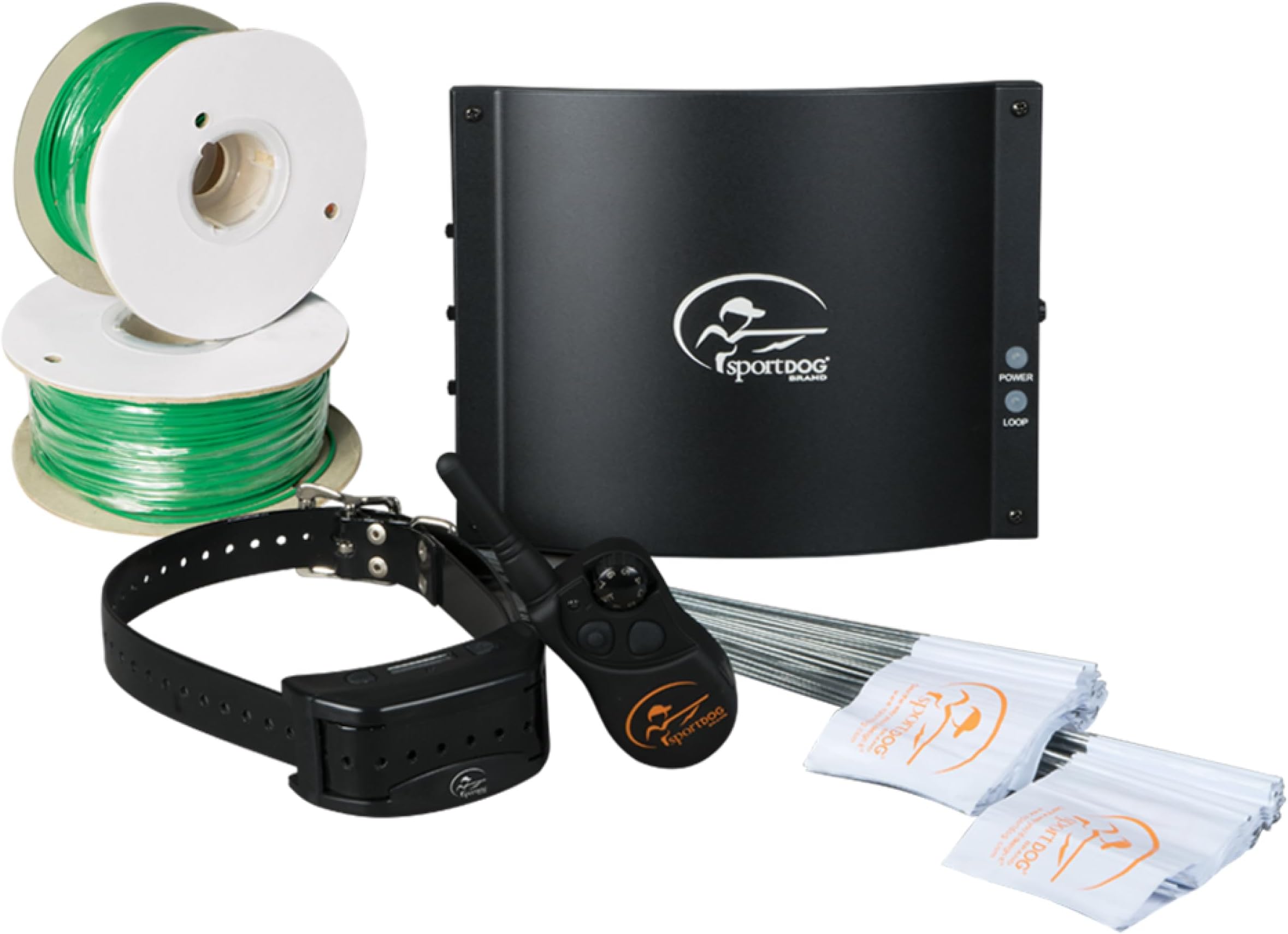 Brand Contain + Train System - In-Ground Electric Dog Fence & Remote Trainer - Waterproof Collar - Tone, Vibrate, & Shock - from Parent Company Invisible Fence Brand - Up to 100 Acres