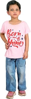 Girls’ Pink Colured Printed Cotton Top – Soft & Comfortable Casual Wear Price In India