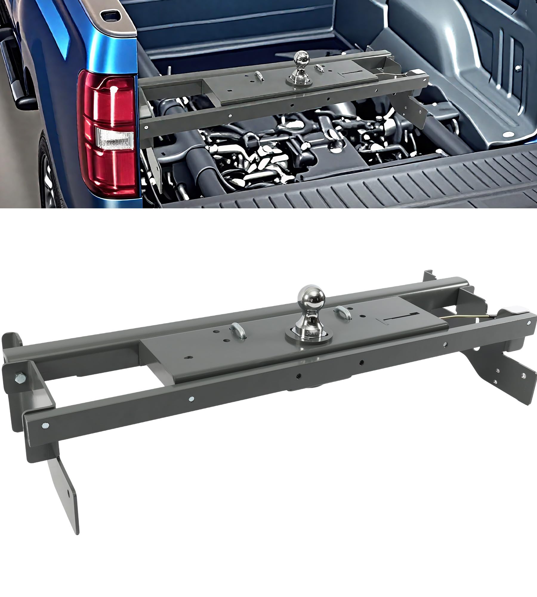 Photo 1 of Mepareri Heavy-Duty Gooseneck Hitch Fit for 2003-2009 Dodge 2500 & 3500, 2010-2012 Ram 2500 & 3500 Diesel Trucks, 2013 Ram 2500 Diesel Trucks, 30k lbs GTW, Hide-Away Ball Design