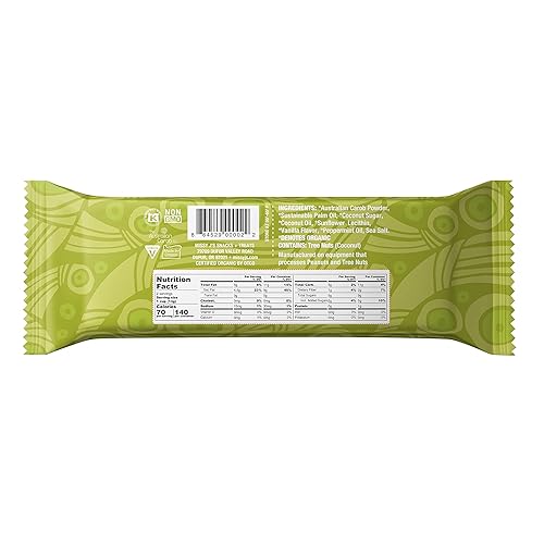 Miniatura 3 de Missy J's Tazas de algarroba de menta orgánica de 0.9 onzas, paquete de 12. Fabricado con azúcar de coco, vegano, sin gluten y cafeína, sustituto