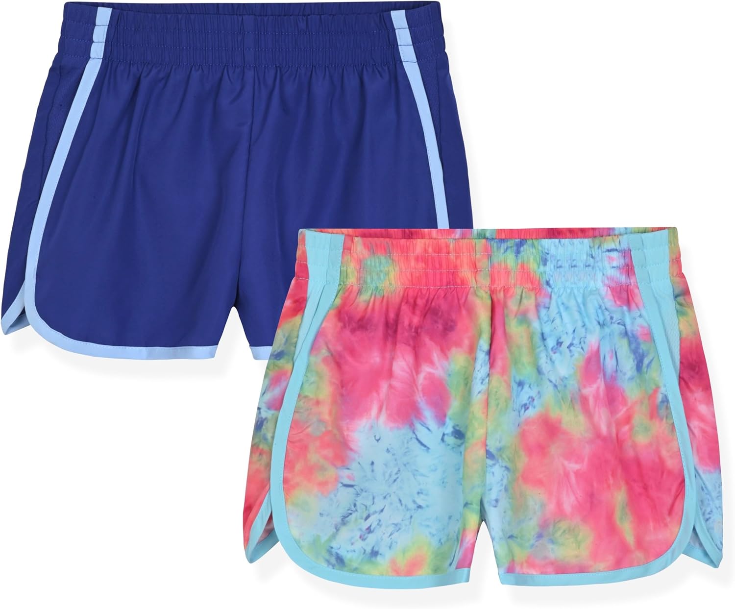 C9 Champion Girls Shorts - 2 Pack Athletic Woven Running Shorts for Kids