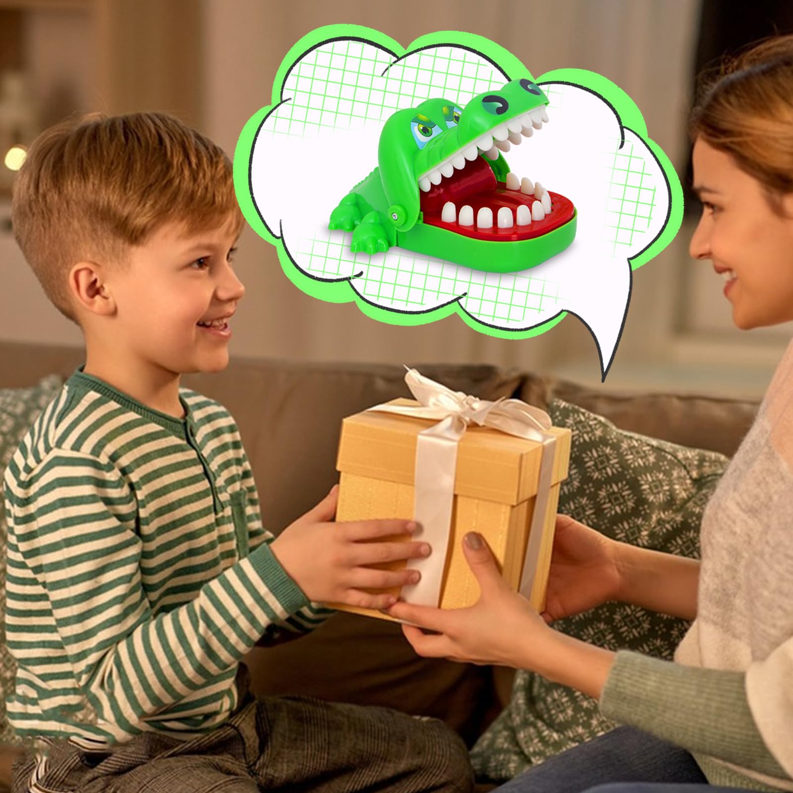 Juguete Cocodrilo Dientes - Juego de Mesa y Habilidad para Niños a Partir de 3 Años - Regalo Familiar