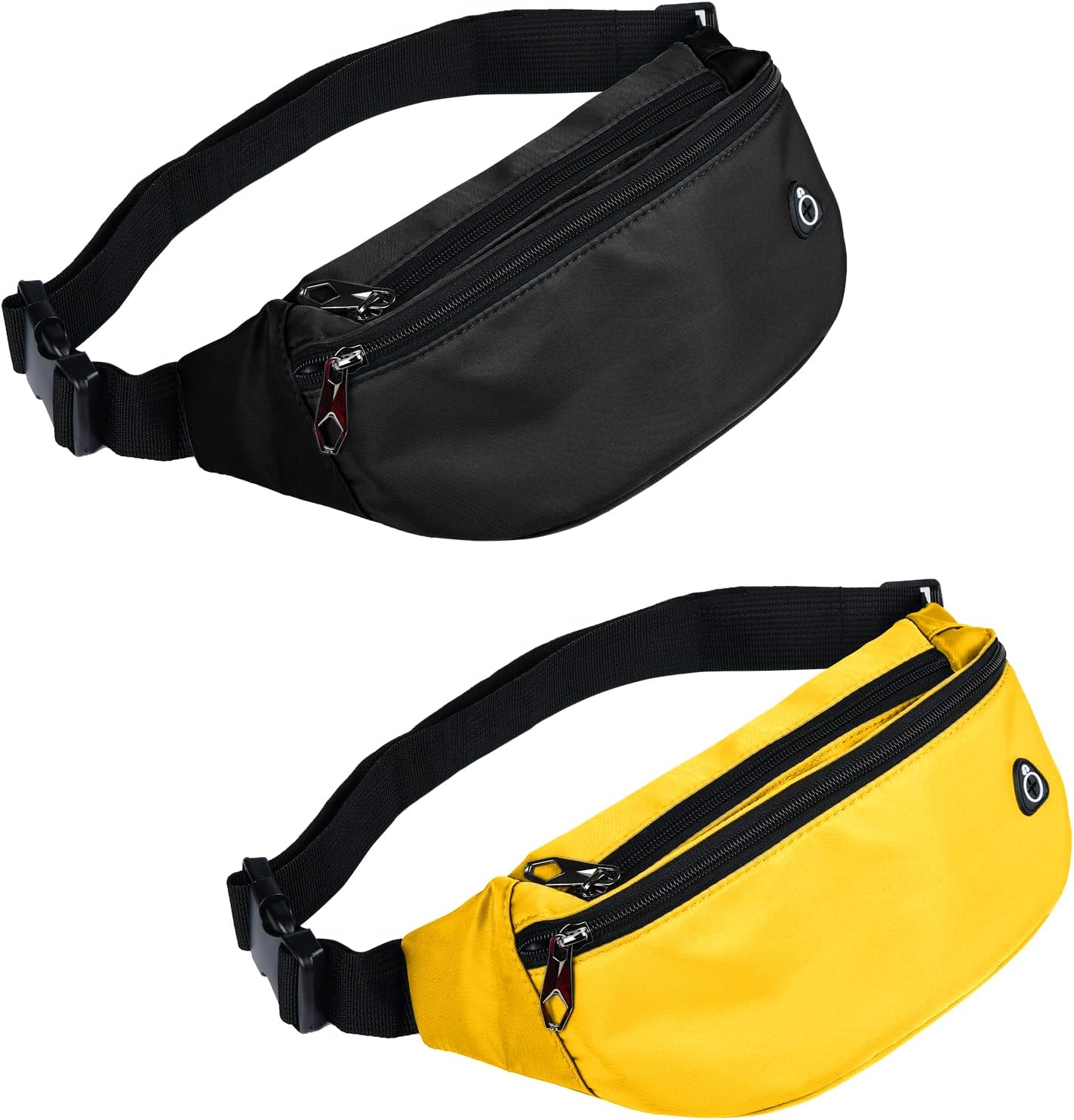 Fanny Packs for Men and Women, Waterproof Sports Waist Pack Bag for Travel Hiking Running Hands-free