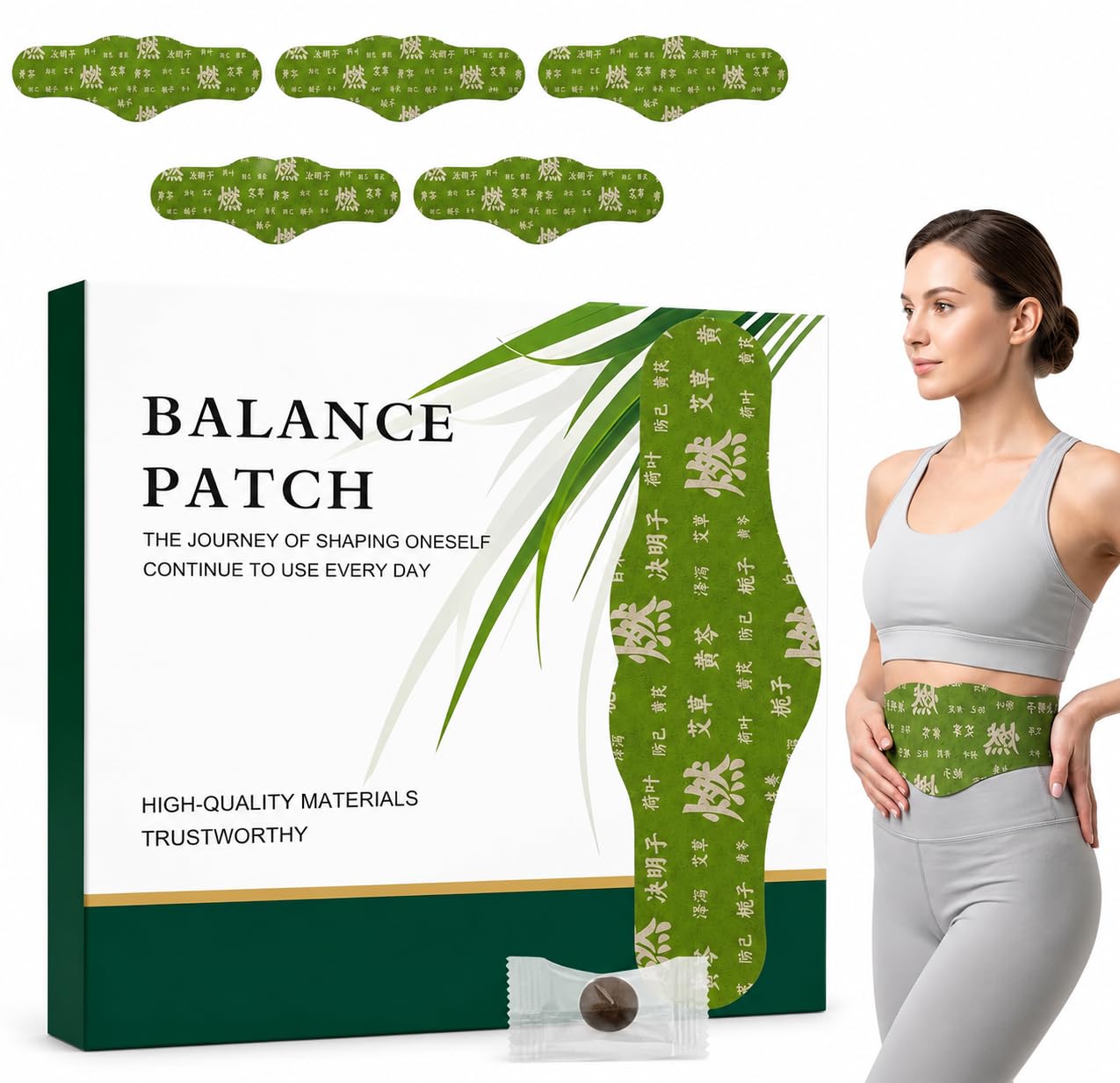 Japanese Herbal Balance Patch for Abdomen, Comfortable Self-Adhesive Wellness Sticker, Easy-to-Apply Daily Body Care, Premium Quality, Pack of 5-image-31