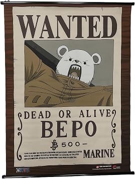 One Piece - Wanted Posters Bepo Wall Scroll 31" W x 43" H
