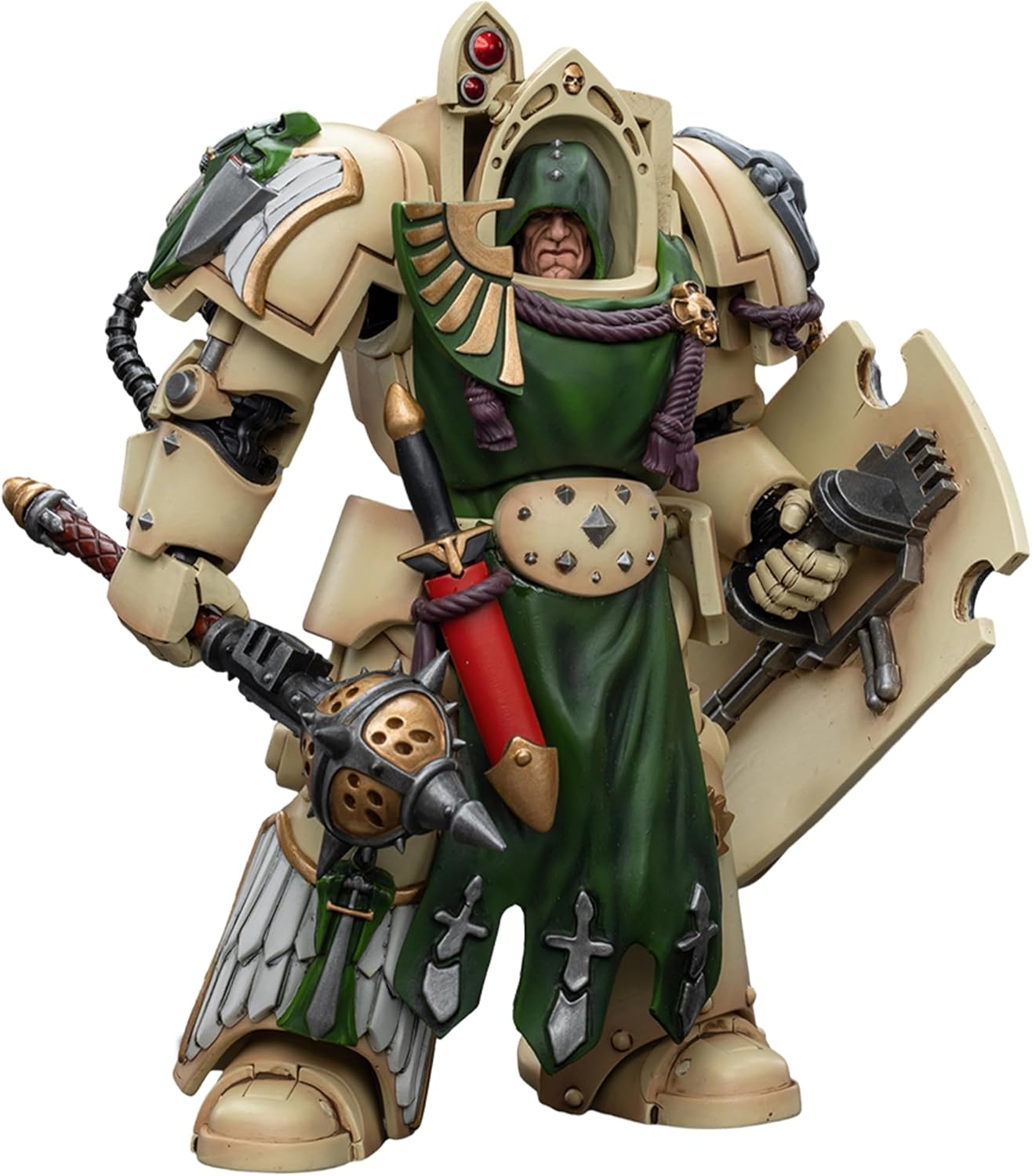 JOYTOY 1/18 Action Figures - Warhammer 40,000 Dark Angels Deathwing Knight with Mace of Absolution 1-5‘’,Classic Character,Collectible,Age 15 and Above