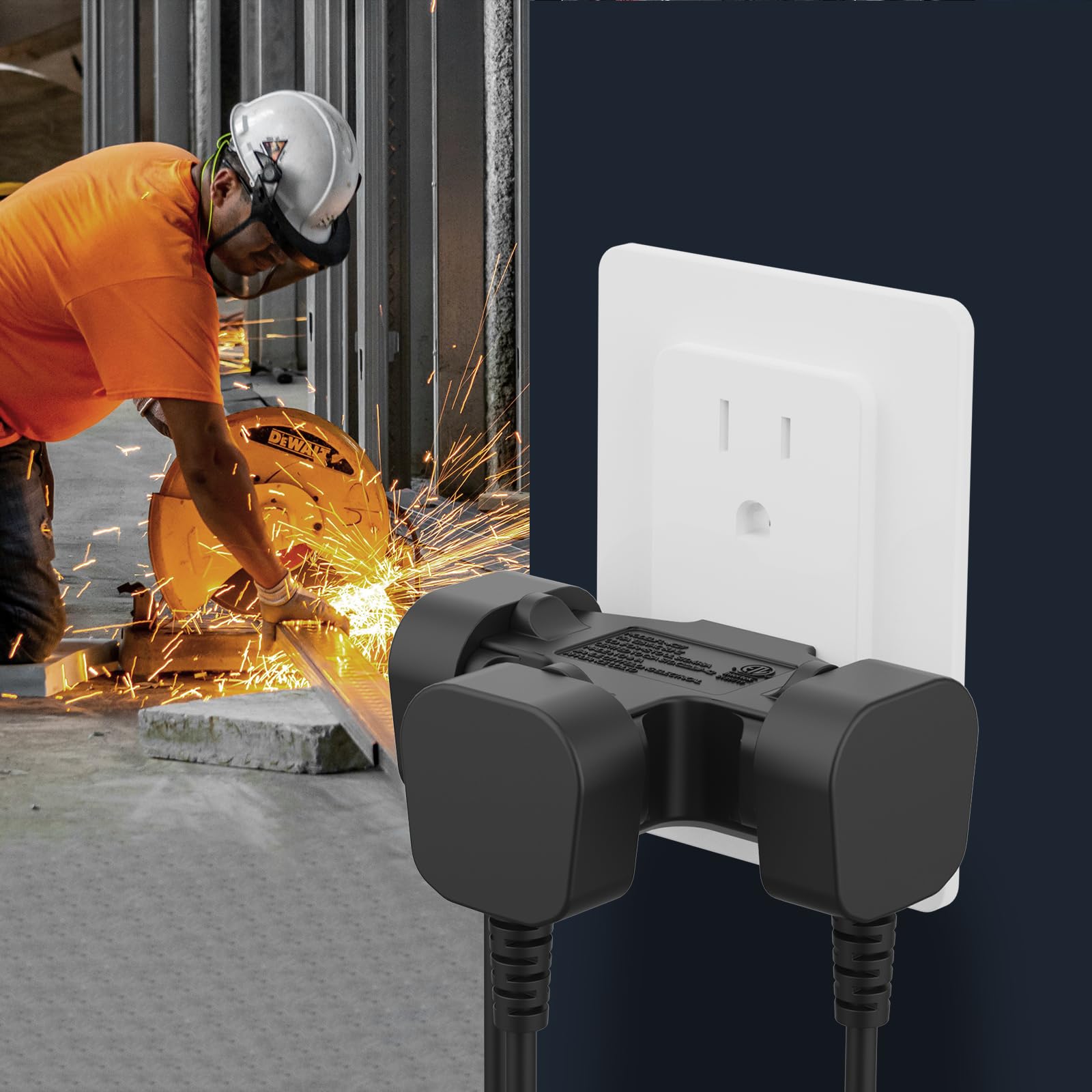 PLUGTUL 3-Way Plug Adapter - 3 Outlet Expander -5 PLUGTUL 3-Way Plug Adapter - 3 Outlet Expander -5