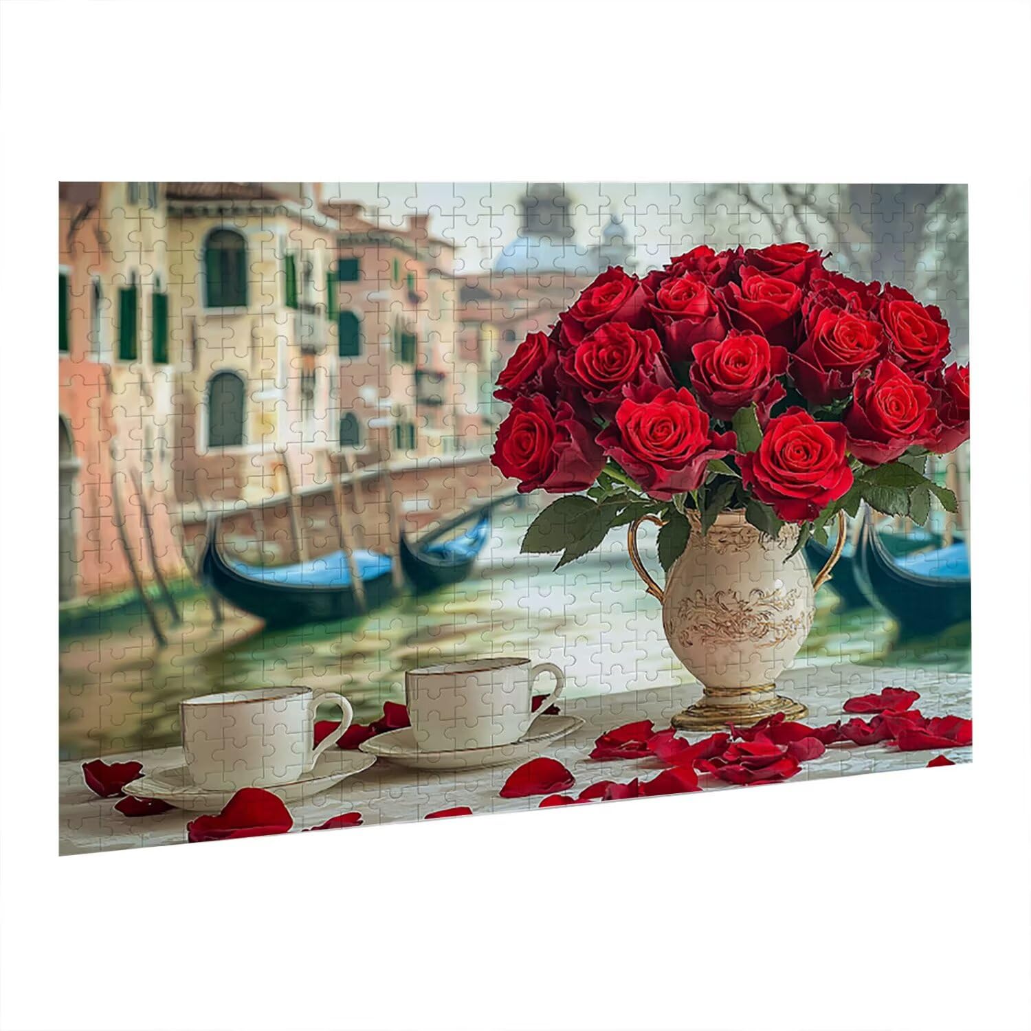 Jigsaw Puzzle, 1000 Pezzi Puzzle Classici, Rosa Puzzle Rilassamento Intelligence, Mpossibile Difficile Puzzle Impegnativo per Adulti Puzzle Gioco Familiare, Regalo per Amore Amico Caffè fr0-525