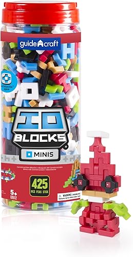 Guidecraft IO Blocks Minis - Juego de 425 piezas, juguete educativo STEM de construcción en miniatura para niños