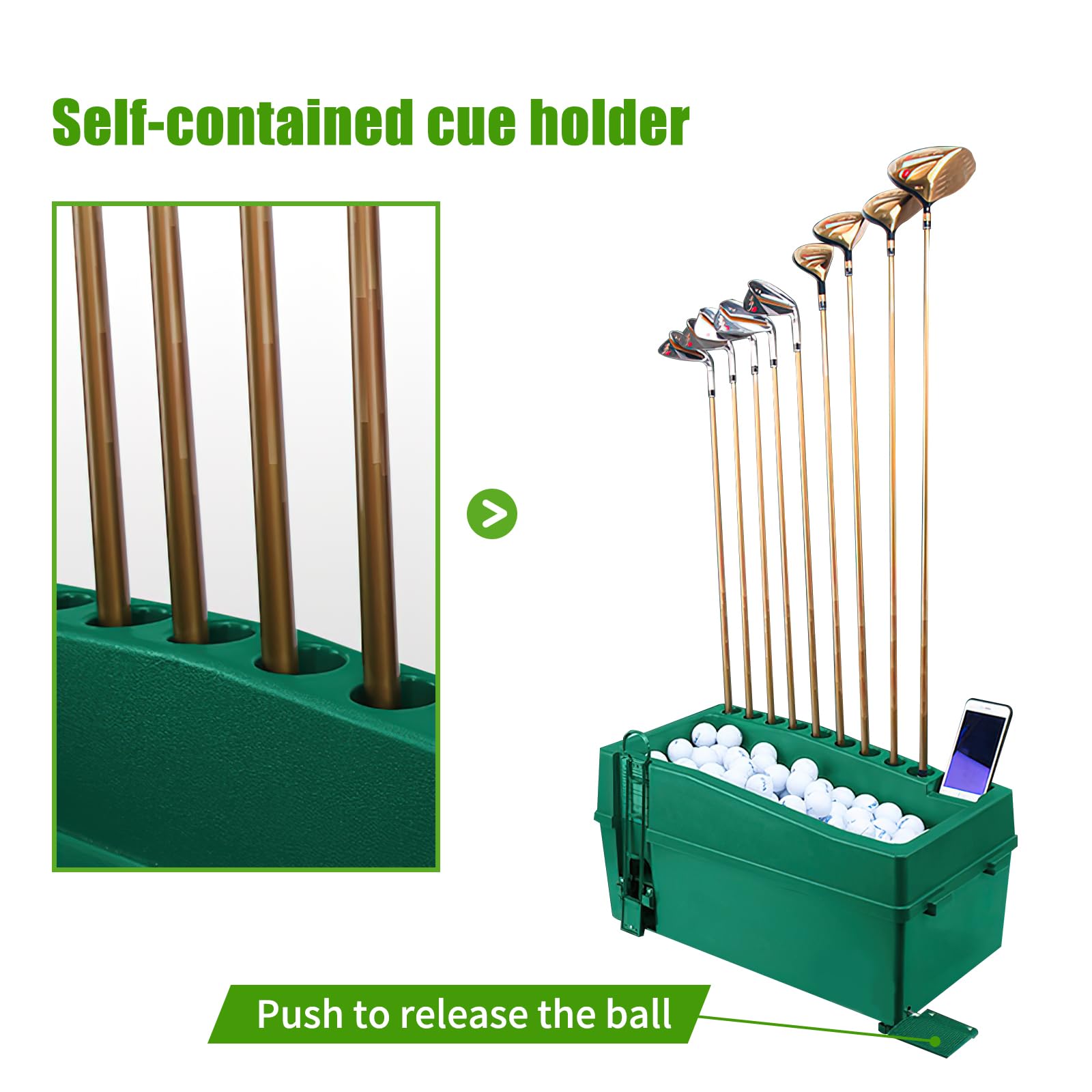WBM Automatic Golf Tee Machine, Golf Ball Dispenser Tee, Golf Swing Trainer